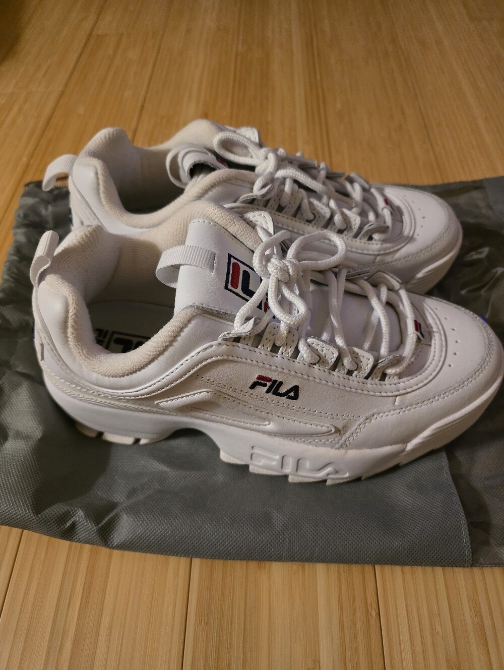 Fila Disruptor White Women Sneakers 7.5